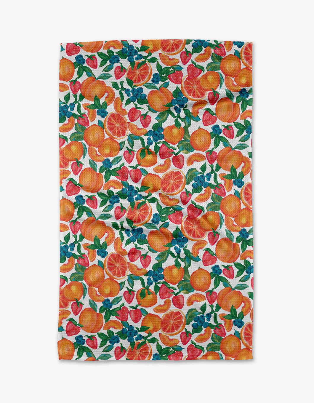 Geometry Kitchen Tea Towel: Zesty Life