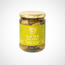 Load image into Gallery viewer, Gherkin Stuffed Gordal Olives
