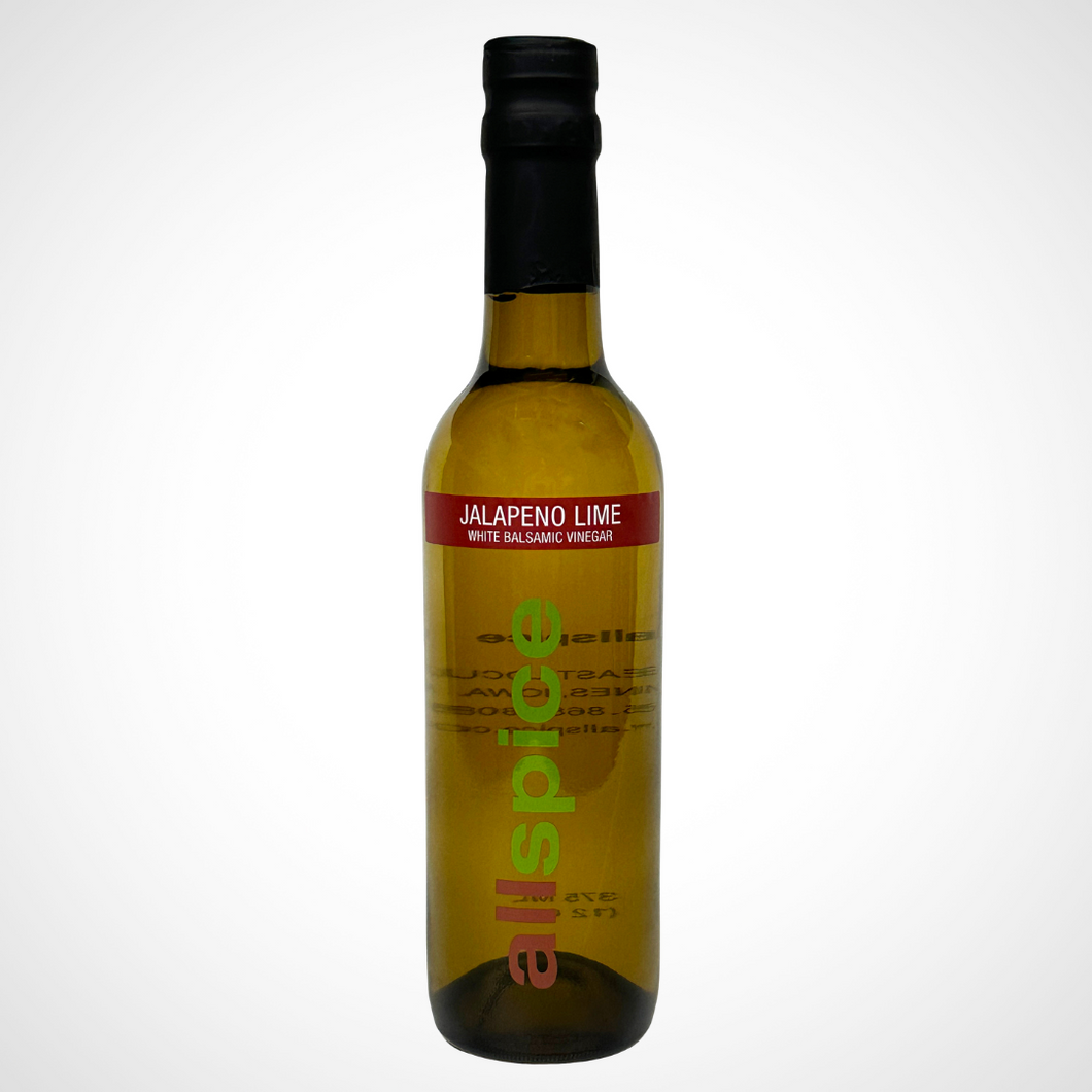Jalapeno Lime White Balsamic Vinegar 375 ml (12 oz) bottle