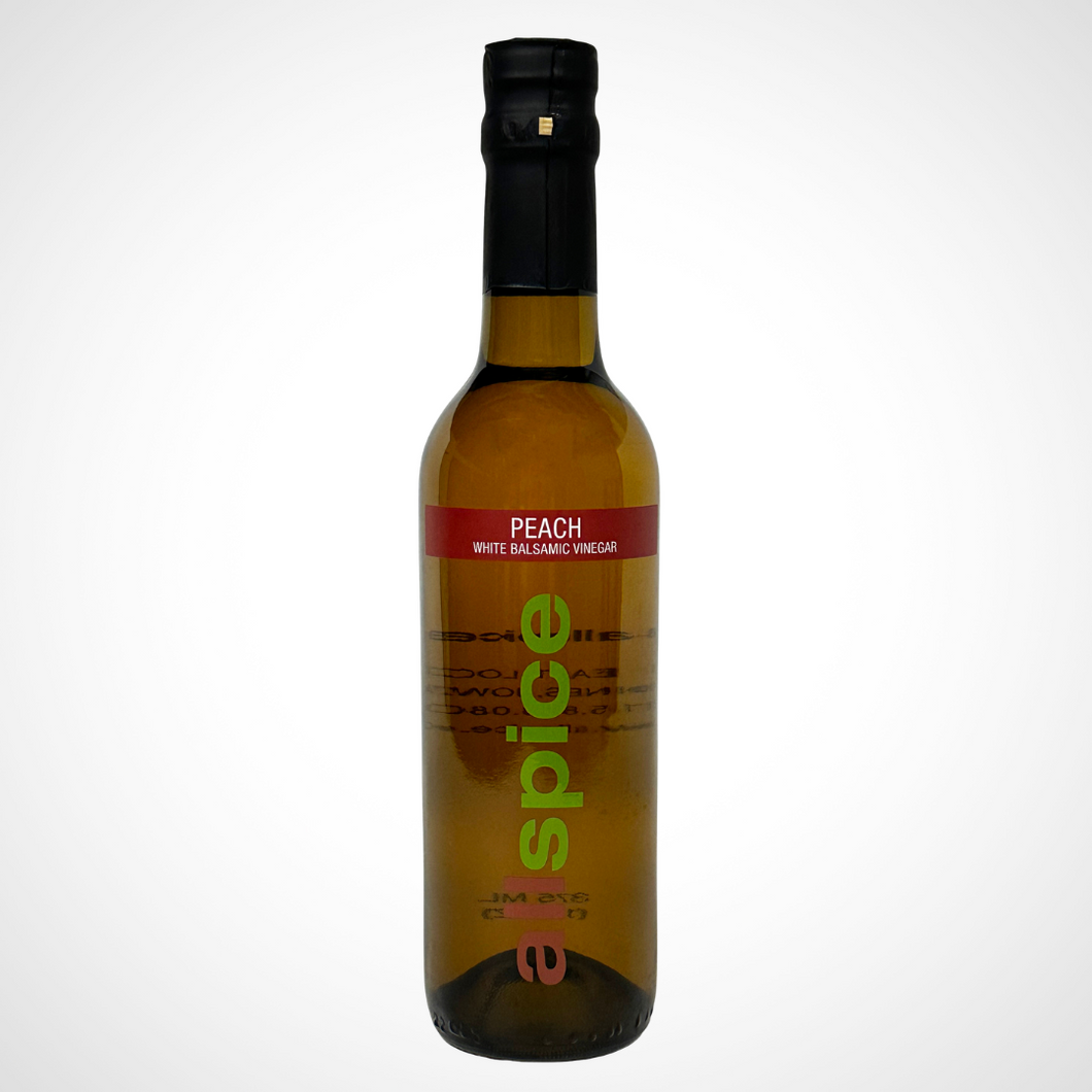 Peach White Balsamic Vinegar 375 ml (12 oz) Bottle