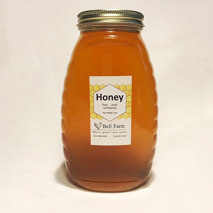 Bell Farm Honey 2 lb Glass Jar